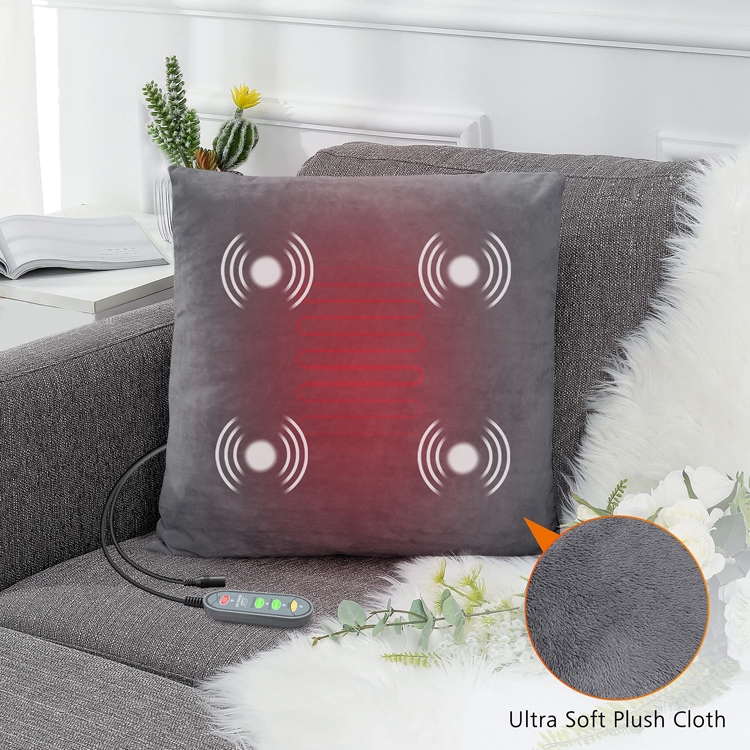Portable Seat Massage Chair Pad Massage Throw Pillow Seat Cushion Heated Back electric massage pillow for Office Home Travel