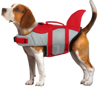 Adjustable Reflective Polyester Swimming Dog Life Jacket