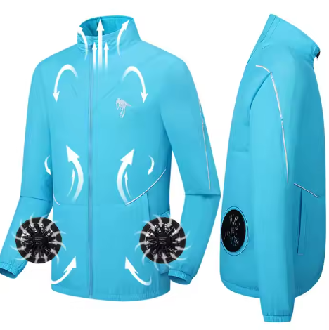 Light Weighted Cooling Fan Jacket for Men Women